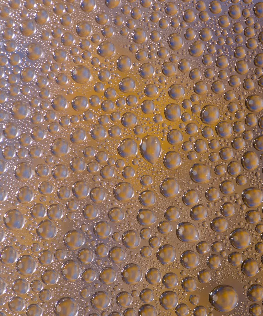 水珠質地特寫（示意圖）